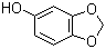 结构式 CAS# 533-31-3, 芝麻酚; 3,4-亚甲二氧基苯酚