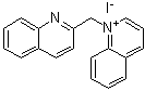 1-(2-喹啉基甲基)喹啉鎓碘化物分子结构 (CAS 5330-74-5)
