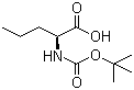 N-叔丁氧羰基-L-正缬氨酸分子结构 (CAS 53308-95-5)