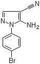5-Amino-1-(4-bromophenyl)-1H-pyrazole-4-carbonitrile molecular structure (CAS 5334-28-1)