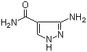 结构式 CAS# 5334-31-6, 3-氨基-1H-吡唑-4-甲酰胺