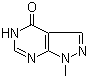 1-甲基-1,5-二氢吡唑并[3,4-d]嘧啶-4-酮分子结构 (CAS 5334-56-5)