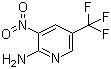 structure of CAS# 53359-69-6, 3-Nitro-5-trifluoromethylpyridin-2-ylamine;2-Amino-3-nitro-5-trifluoromethylpyridine; 5-(Trifluoromethyl)-3-nitro-2-aminopyridine