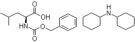 N-苄氧羰基-L-亮氨酸二环己基胺盐分子结构 (CAS 53363-87-4)