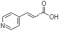 结构式 CAS# 5337-79-1, 吡啶-4-丙烯酸; 3-(吡啶-4-基)丙烯酸