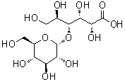 结构式 CAS# 534-42-9, 麦芽糖酸