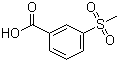 3-甲砜基苯甲酸分子结构 (CAS 5345-27-7)