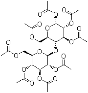 D-(+)-纤维二糖八乙酸酯分子结构 (CAS 5346-90-7)
