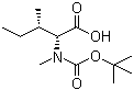 N-tert-Butyloxycarbonyl-D-allo-N-methylisoleucine molecular structure (CAS 53462-50-3)