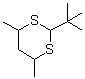 2-叔丁基-4,6-二甲基-1,3-二噻烷分子结构 (CAS 53477-35-3)