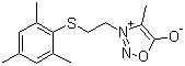 4-Methyl-3-[2-[(2,4,6-trimethylphenyl)thio]ethyl]sydnone molecular structure (CAS 53492-67-4)