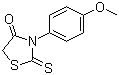 3-(4-Methoxyphenyl)-2-thioxo-1,3-thiazolidin-4-one molecular structure (CAS 5350-09-4)