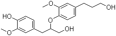 1-(4-Hydroxy-3-methoxyphenyl)-2-[2-methoxy-4-(3-hydroxypropyl)phenoxy]-3-propanol molecular structure (CAS 53505-68-3)