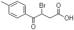 3-Bromo-4-(4-methylphenyl)-4-oxobutanoic acid molecular structure (CAS 53515-23-4)