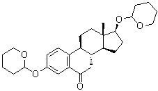 (17beta)-3,17-Bis[(tetrahydro-2H-pyran-2-yl)oxy]estra-1,3,5(10)-trien-6-one molecular structure (CAS 53573-82-3)