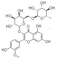异鼠李素 3-O-洋槐糖苷分子结构 (CAS 53584-69-3)