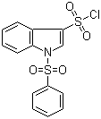 1-(Phenylsulfonyl)indole-3-sulfonyl chloride molecular structure (CAS 535930-73-5)