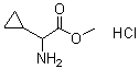 structure of CAS# 535936-86-8, alpha-Aminocyclopropaneacetic acid methyl ester hydrochloride;Methyl (amino)(cyclopropyl)acetate hydrochloride