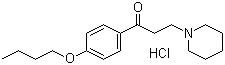structure of CAS# 536-43-6, Dyclonine hydrochloride;4'-Butoxy-3-piperidinopropiophenone hydrochloride
