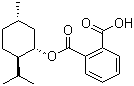 structure of CAS# 53623-42-0, Mono-(1S)-(+)-menthyl phthalate;1,2-Benzenedicarboxylic acid 1-[(1S,2R,5S)-5-methyl-2-(1-methylethyl)cyclohexyl] ester