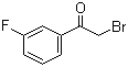 2-Bromo-1-(3-fluorophenyl)ethan-1-one molecular structure (CAS 53631-18-8)