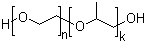 Propyleneglycol propoxylated ethoxylated polymer molecular structure (CAS 53637-25-5)