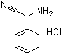 structure of CAS# 53641-60-4, 2-Phenylglycinonitrile hydrochloride;(alpha-Cyanobenzyl)ammonium chloride