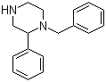 structure of CAS# 5368-33-2, 1-N-Benzyl-2-phenylpiperazine;2-Phenyl-1-(phenylmethyl)piperazine