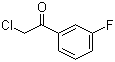 structure of CAS# 53688-18-9, 2-Chloro-5'-fluoroacetophenone;2-Chloro-1-(3-fluorophenyl)ethanone