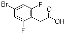 4-Bromo-2,6-difluorobenzeneacetic acid molecular structure (CAS 537033-54-8)