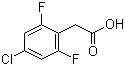 结构式 CAS# 537033-55-9, 4-氯-2,6-二氟苯乙酸
