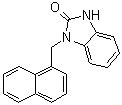 1,3-二氢-1-(1-萘基甲基)-2H-苯并咪唑-2-酮分子结构 (CAS 537702-24-2)