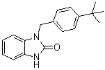 1-[[4-(叔丁基)苯基]甲基]-1,3-二氢-2H-苯并咪唑-2-酮分子结构 (CAS 537702-33-3)