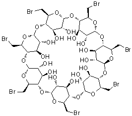 Heptakis(6-bromo-6-deoxy)-beta-cyclodextrin molecular structure (CAS 53784-83-1)
