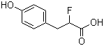 2-氟-3-(4-羟基苯基)丙酸分子结构 (CAS 53786-98-4)