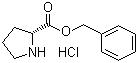 structure of CAS# 53843-90-6, D-Proline phenylmethyl ester hydrochloride;D-Proline benzyl ester hydrochloride