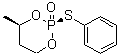 顺式-4-甲基-2-(苯硫基)-1,3,2-二氧杂磷杂环己烷 2-氧化物分子结构 (CAS 53909-41-4)