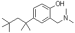 2-[(二甲基氨基)甲基]-4-(1,1,3,3-四甲基丁基)苯酚分子结构 (CAS 5392-14-3)