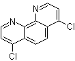 structure of CAS# 5394-23-0, 4,7-Dichloro-1,10-phenanthroline;4,7-Dichloro-o-phenanthroline; NSC 626