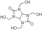 Tetramethylol acetylenediurea molecular structure (CAS 5395-50-6)