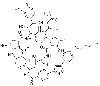 Pneumocandin A0 molecular structure (CAS 539823-80-8)