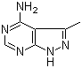 3-Methyl-1H-pyrazolo[3,4-d]pyrimidin-4-amine molecular structure (CAS 5399-44-0)