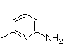 2-氨基-4,6-二甲基吡啶分子结构 (CAS 5407-87-4)