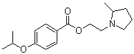 4-(1-Methylethoxy)benzoic acid 2-(2-methyl-1-pyrrolidinyl)ethyl ester molecular structure (CAS 5411-23-4)