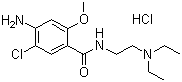 Metoclopramide hydrochloride  molecular structure (CAS 54143-57-6)