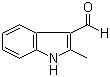 2-甲基吲哚-3-甲醛分子结构 (CAS 5416-80-8)