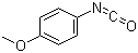 对甲氧基苯异氰酸酯分子结构 (CAS 5416-93-3)