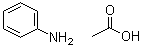 Benzenamine acetate molecular structure (CAS 542-14-3)