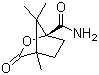 (1S)-(-)-樟脑烷酸酰胺分子结构 (CAS 54200-37-2)