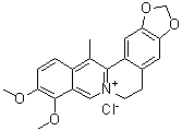 结构式 CAS# 54260-72-9, 13-甲基黄连素氯化物